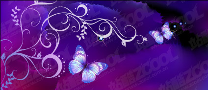 Purple Butterflies Wallpaper
